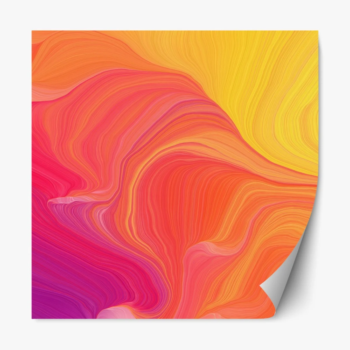 Naklejka repozycjonowalna żywe falujące kolory – Wallissimo® Naklejka repozycjonowalna żywe falujące kolory – Wallissimo®