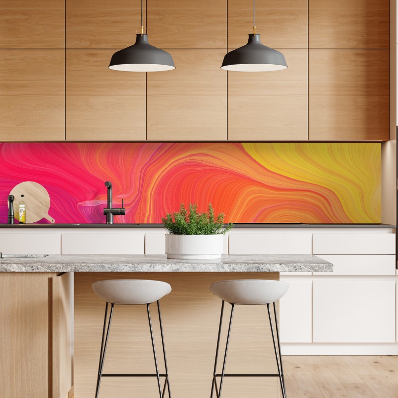 Naklejka repozycjonowalna beżowy liściasty wzór botaniczny – Wallissimo®