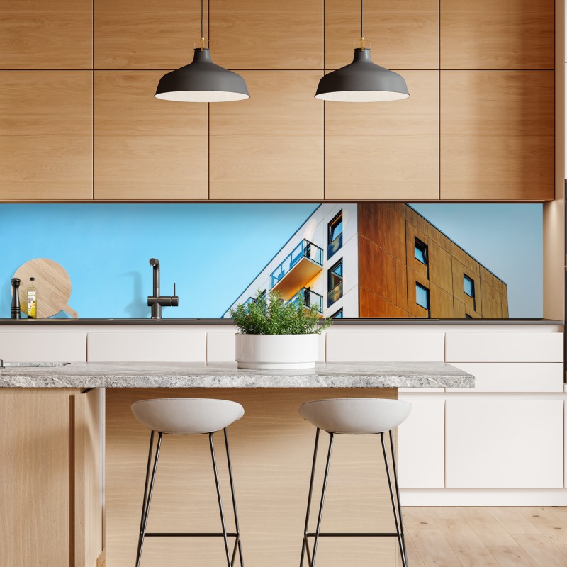 Naklejka repozycjonowalna jesienny wzór z liśćmi jarzębiny – Wallissimo®