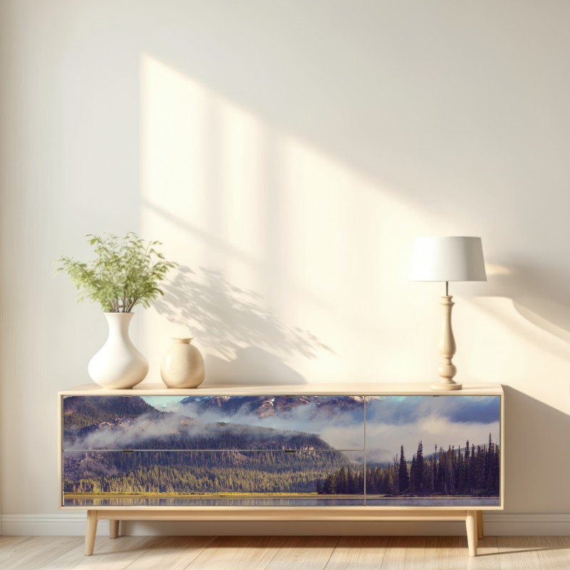 Naklejka repozycjonowalna spokojne górskie jezioro w Oregonie – Wallissimo® Naklejka repozycjonowalna spokojne górskie jezioro w Oregonie – Wallissimo®