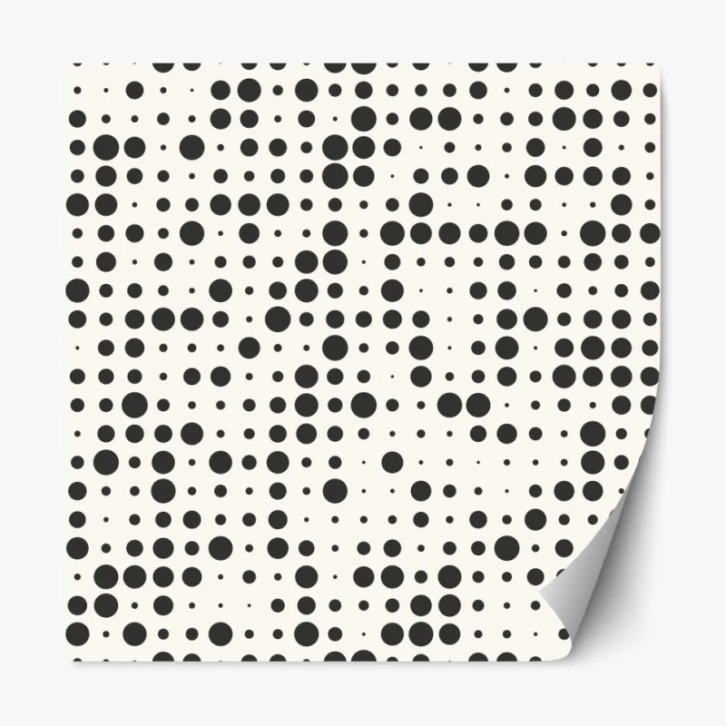 Naklejka repozycjonowalna minimalistyczny wzór kropek