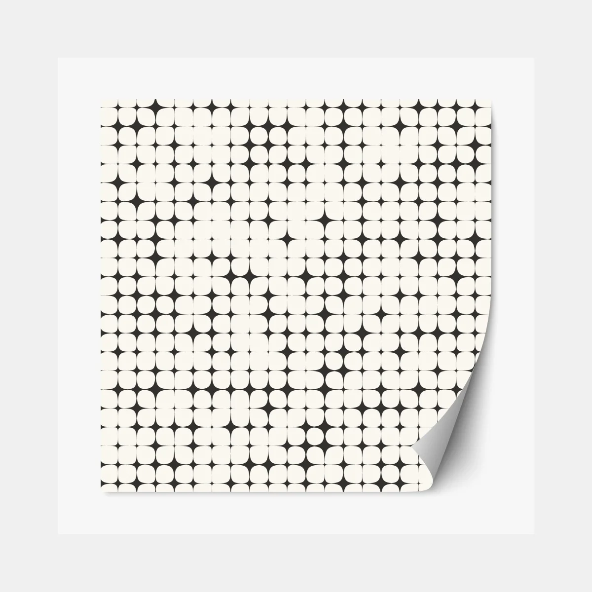 Naklejka repozycjonowalna monochromatyczny geometryczny wzór z kropkami – Wallissimo® Naklejka repozycjonowalna monochromatyczny geometryczny wzór z kropkami – Wallissimo®