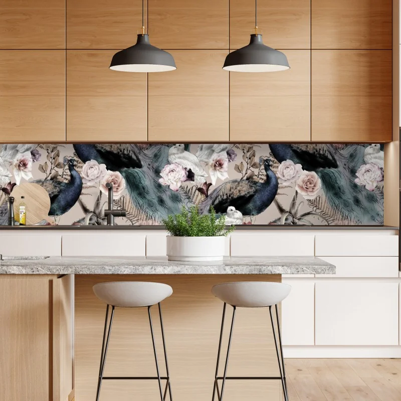 Naklejka repozycjonowalna różowy flaming z bliska – Wallissimo®