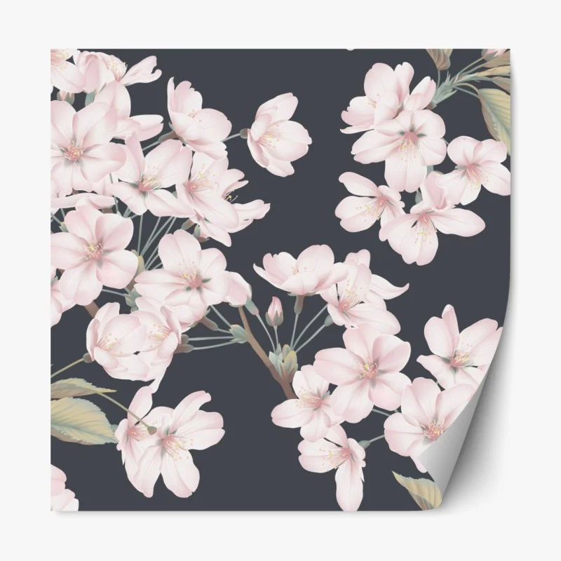 Naklejka repozycjonowalna ciemny marmur ze złotymi i kremowymi żyłami – Wallissimo®