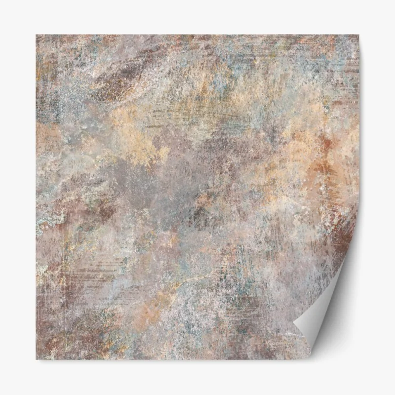 Naklejka repozycjonowalna subtelna teksturowana abstrakcja w ciepłych neutralnych tonach