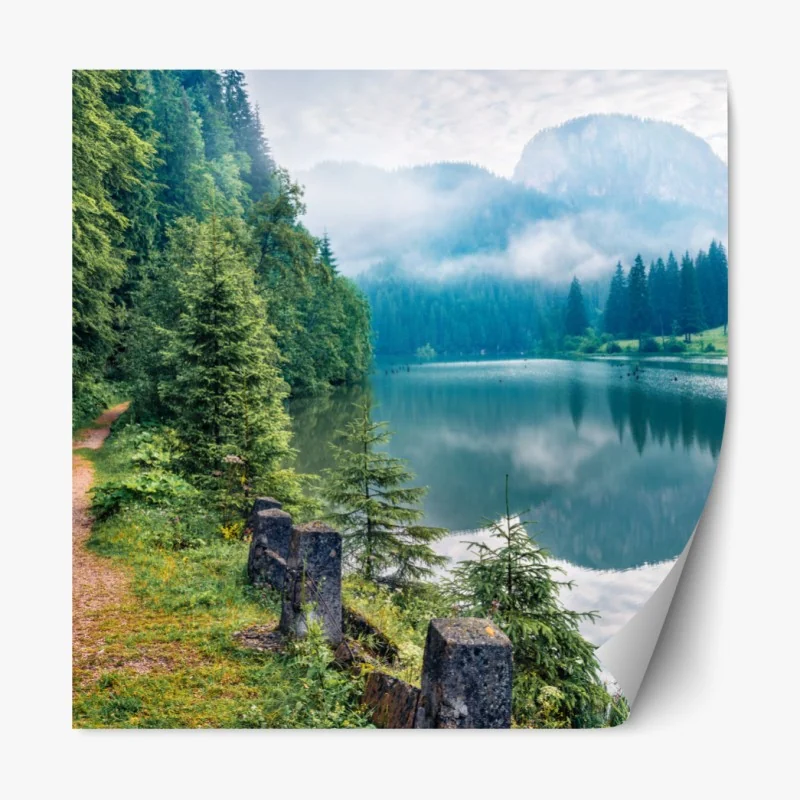 Naklejka repozycjonowalna odrzutowiec na pasie startowym o zachodzie słońca – Wallissimo®