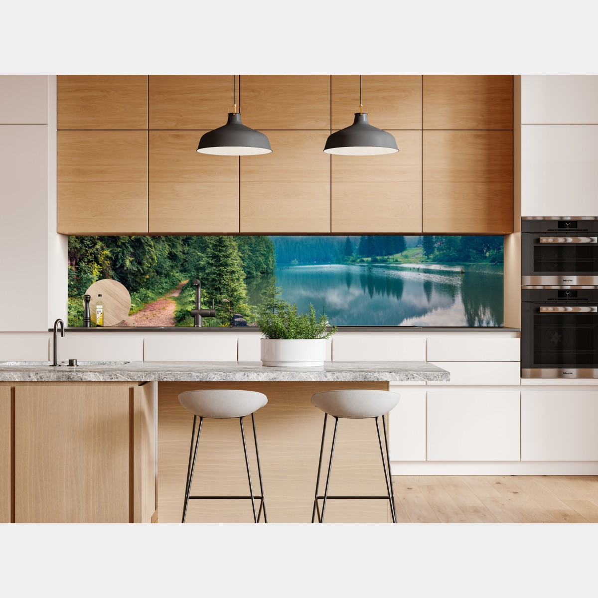 Naklejka repozycjonowalna mglisty poranek nad Lacu Rosu – Wallissimo® Naklejka repozycjonowalna mglisty poranek nad Lacu Rosu – Wallissimo®