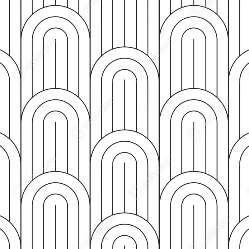 Naklejka repozycjonowalna monochromatyczny wzór łuków – Wallissimo® Naklejka repozycjonowalna monochromatyczny wzór łuków – Wallissimo®