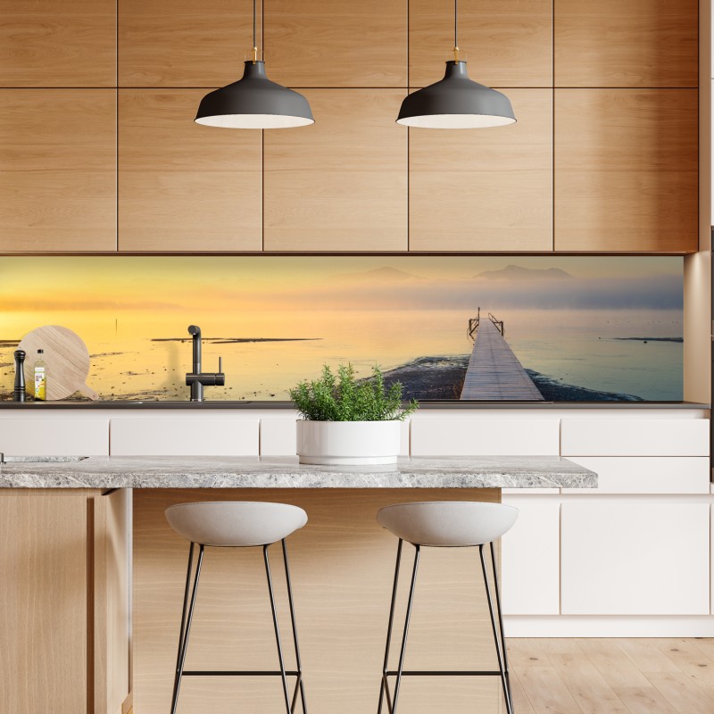 Naklejka repozycjonowalna różowy i turkusowy marmur abstrakcyjny – Wallissimo®