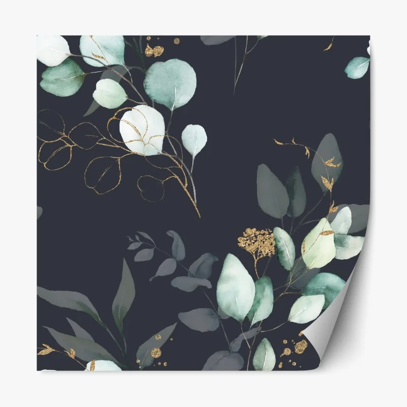 Naklejka repozycjonowalna mglisty las w odcieniach szarości – Wallissimo®