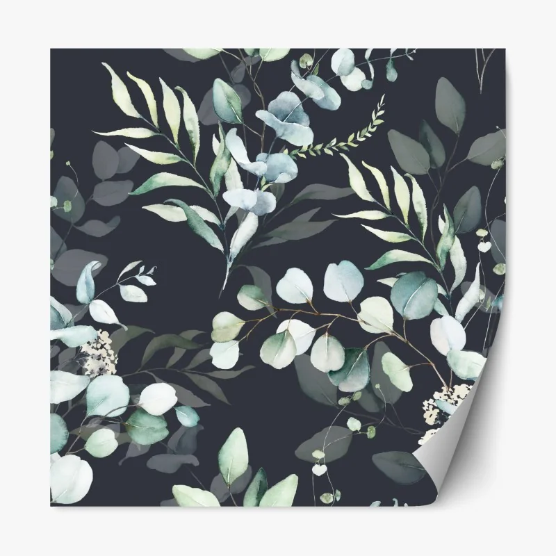 Naklejka repozycjonowalna złote modrzewie i Matterhorn – Wallissimo®