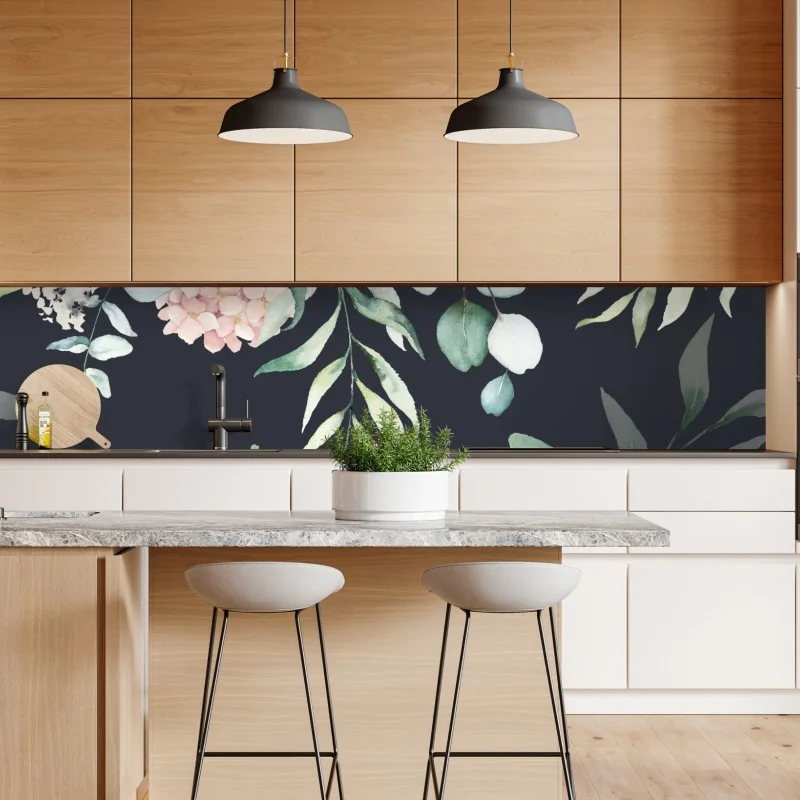 Naklejka repozycjonowalna bujne tropikalne liście – Wallissimo®