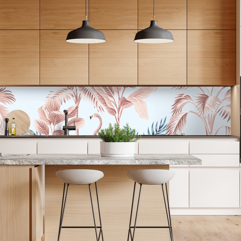 Naklejka repozycjonowalna żywy warstwowy gradient górski – Wallissimo®