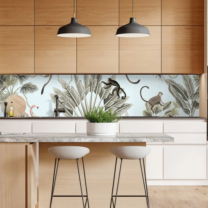 Naklejka repozycjonowalna zebra w monochromatycznych paskach – Wallissimo®