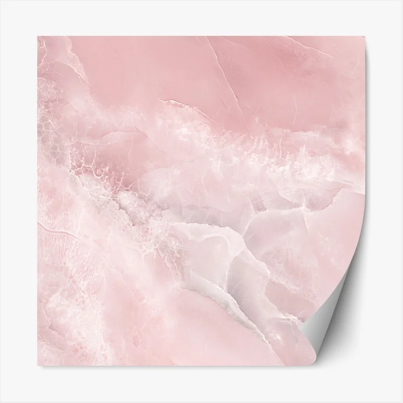 Naklejka repozycjonowalna delikatna różowa tekstura marmuru