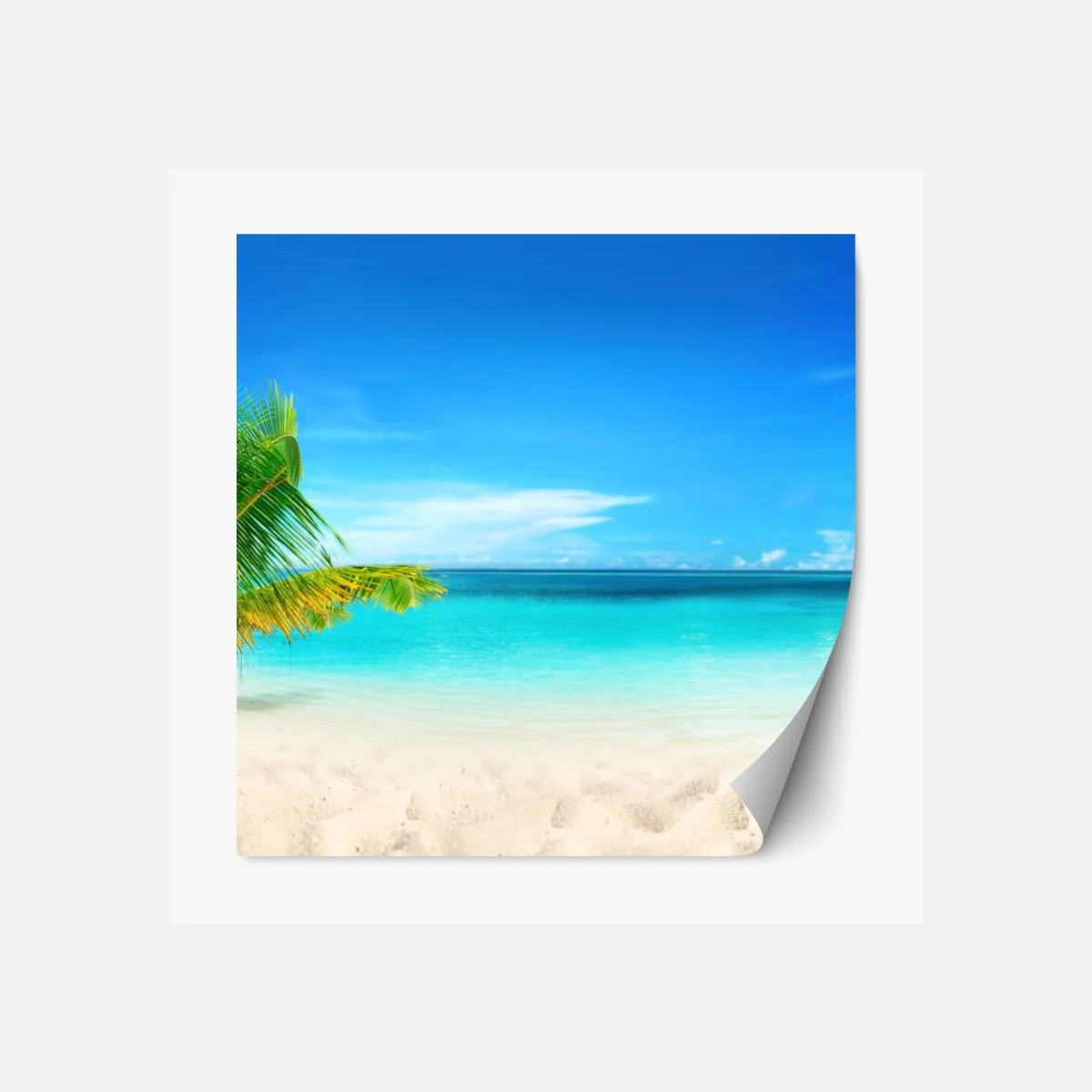 Naklejka repozycjonowalna Malediwy turkusowa plaża panorama – Wallissimo® Naklejka repozycjonowalna Malediwy turkusowa plaża panorama – Wallissimo®