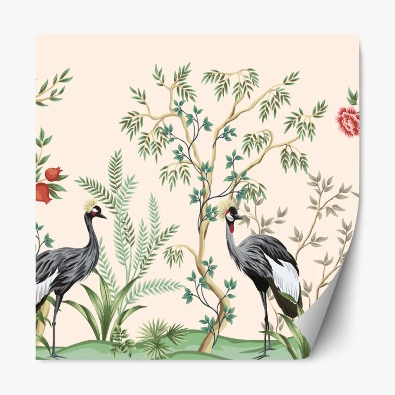 Naklejka repozycjonowalna widok z lotu ptaka na zatokę Port de Sóller – Wallissimo®