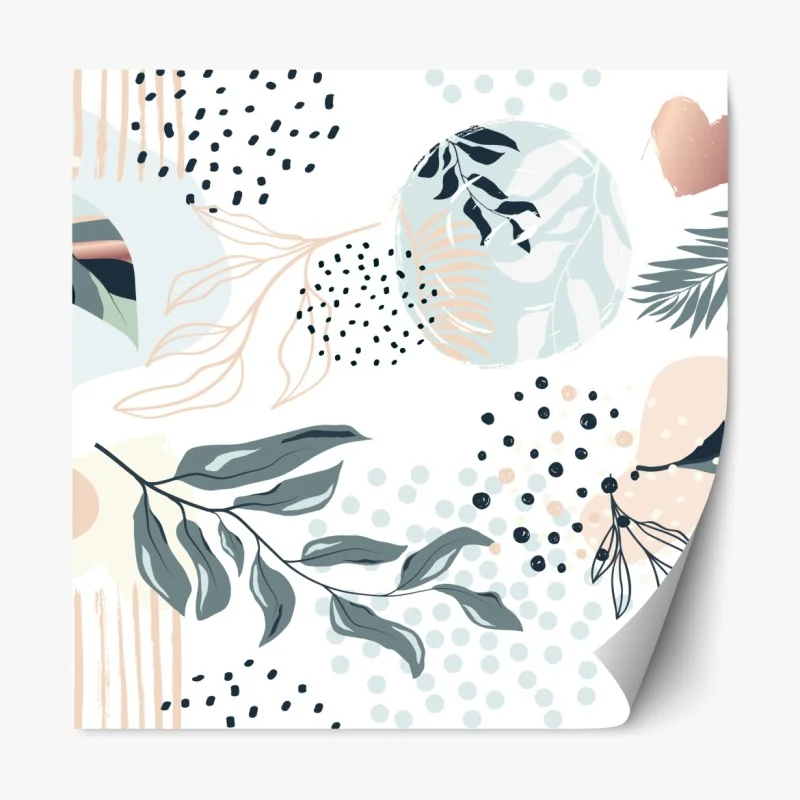 Naklejka repozycjonowalna żywy geometryczny wzór pop – Wallissimo®