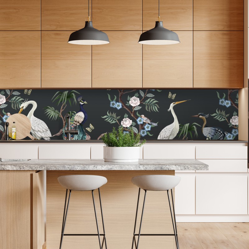 Naklejka repozycjonowalna delikatne chmury nad błękitnym niebem – Wallissimo®