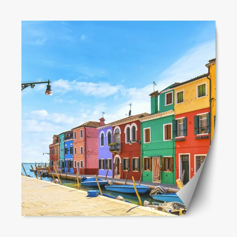 Naklejka repozycjonowalna złoty kwiatowy ornament na granatowym tle – Wallissimo®