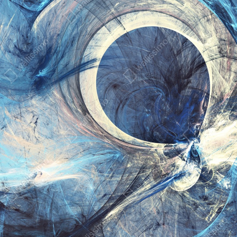Naklejka repozycjonowalna niebieski fraktalowy wir – Wallissimo® Naklejka repozycjonowalna niebieski fraktalowy wir – Wallissimo®