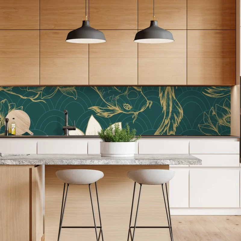 Naklejka repozycjonowalna ściana z mchem na ceglanej strukturze – Wallissimo®