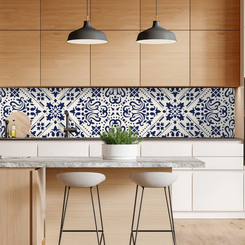 Naklejka repozycjonowalna monochromatyczny geometryczny wzór z kropkami – Wallissimo®