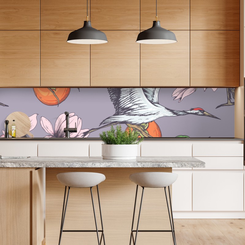 Naklejka repozycjonowalna retro koncentryczne koła – Wallissimo®