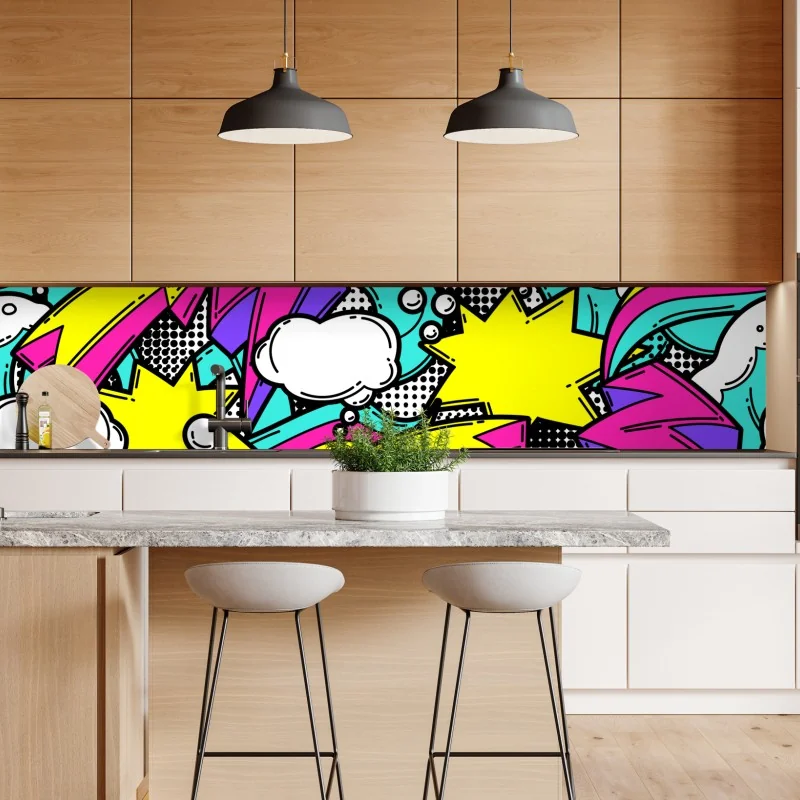 Naklejka repozycjonowalna portret czarnej pantery na czarnym tle – Wallissimo®