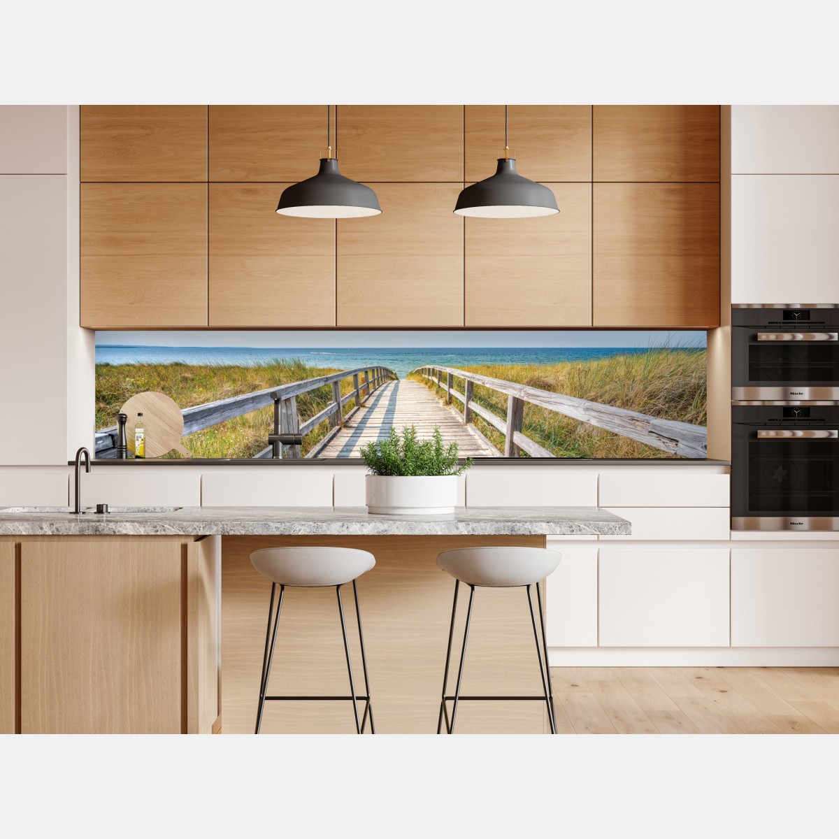 Naklejka repozycjonowalna kładka prowadząca na plażę – Wallissimo® Naklejka repozycjonowalna kładka prowadząca na plażę – Wallissimo®