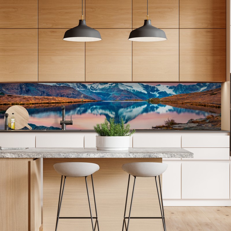 Naklejka repozycjonowalna unoszące się pęcherzyki oleju na głębokim gradiencie – Wallissimo®