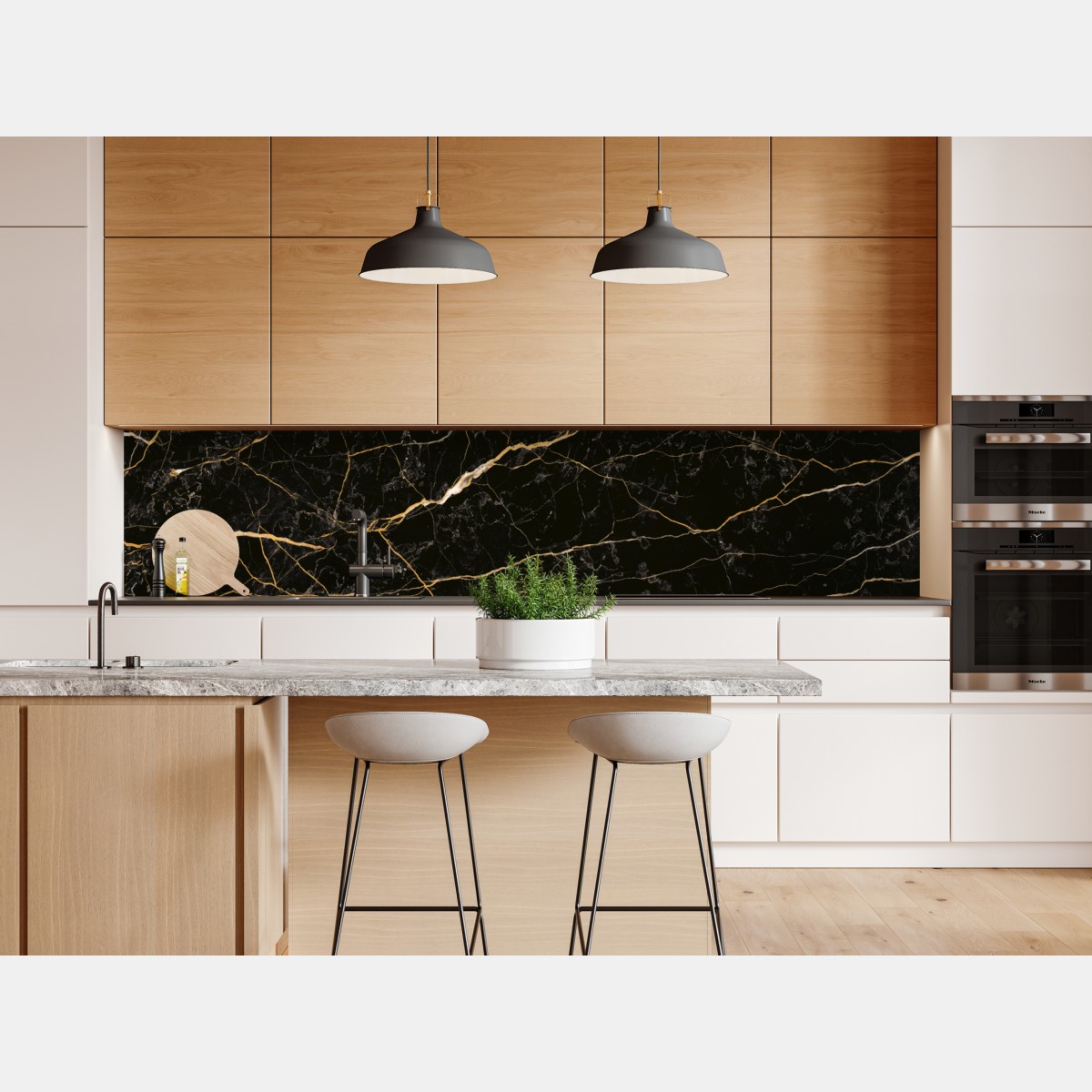 Naklejka repozycjonowalna czarny marmur ze złotymi żyłami – Wallissimo® Naklejka repozycjonowalna czarny marmur ze złotymi żyłami – Wallissimo®