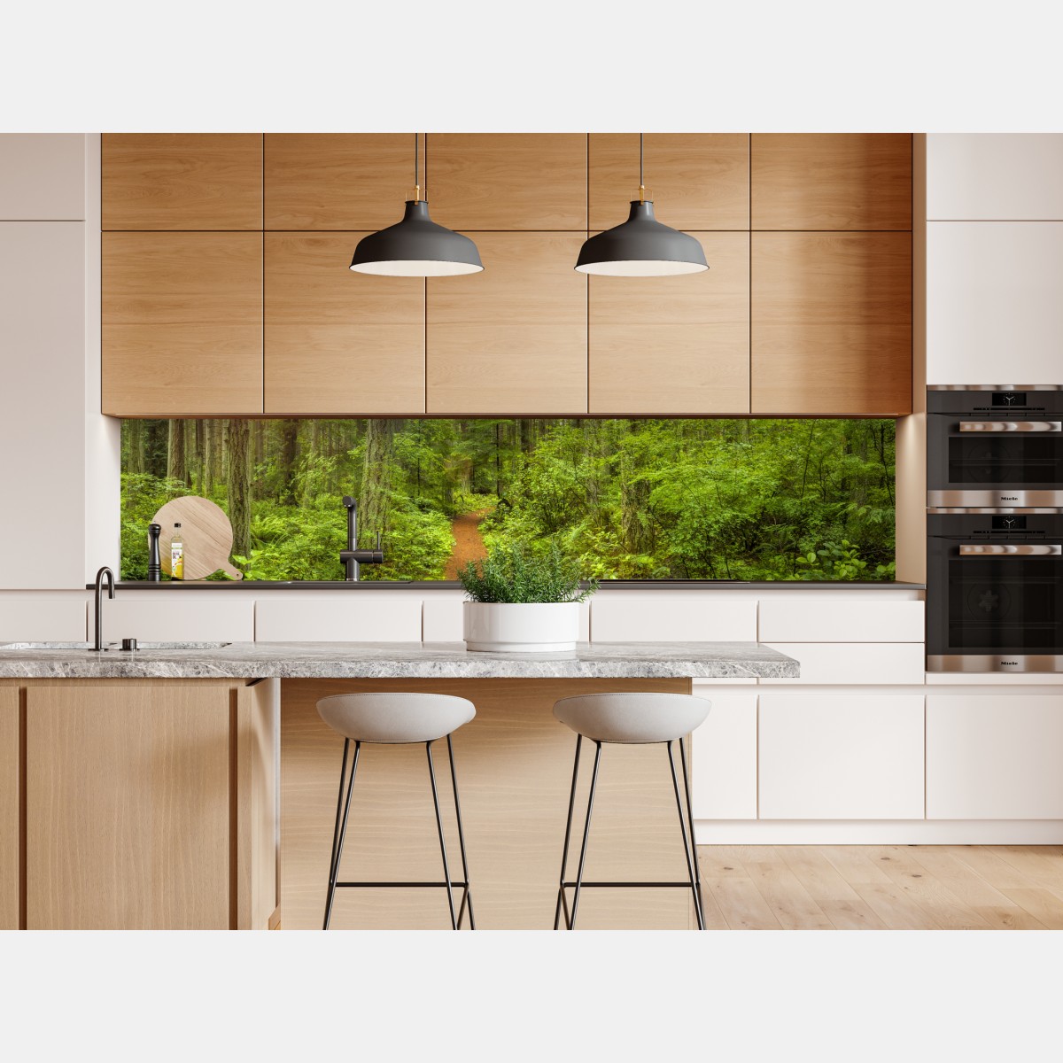 Naklejka repozycjonowalna spokojna leśna ścieżka – Wallissimo® Naklejka repozycjonowalna spokojna leśna ścieżka – Wallissimo®