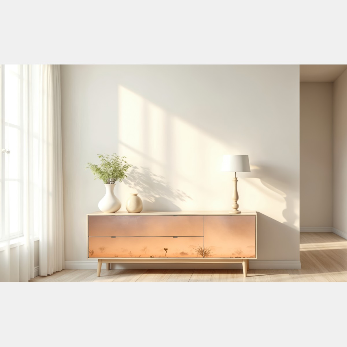 Naklejka repozycjonowalna burza piaskowa nad Dollo Ado, Etiopia – Wallissimo® Naklejka repozycjonowalna burza piaskowa nad Dollo Ado, Etiopia – Wallissimo®