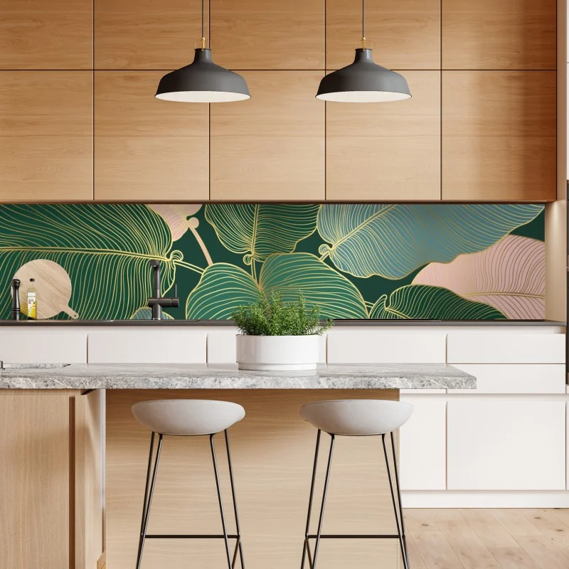 Naklejka repozycjonowalna japoński niebieski wzór seigaiha – Wallissimo®