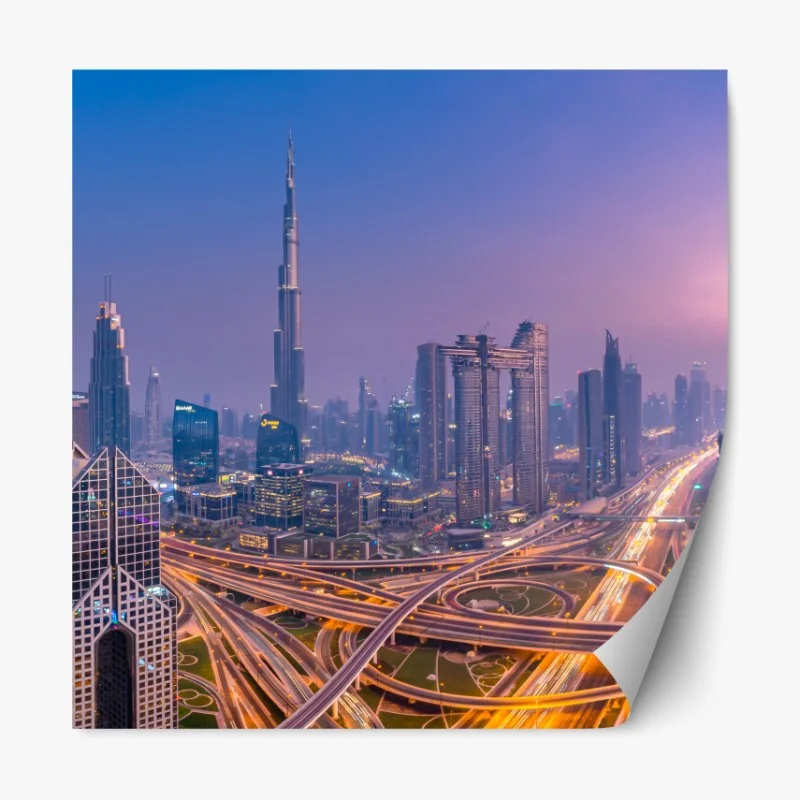 Naklejka repozycjonowalna akwarelowy tukan w tropikalnym wzorze – Wallissimo®