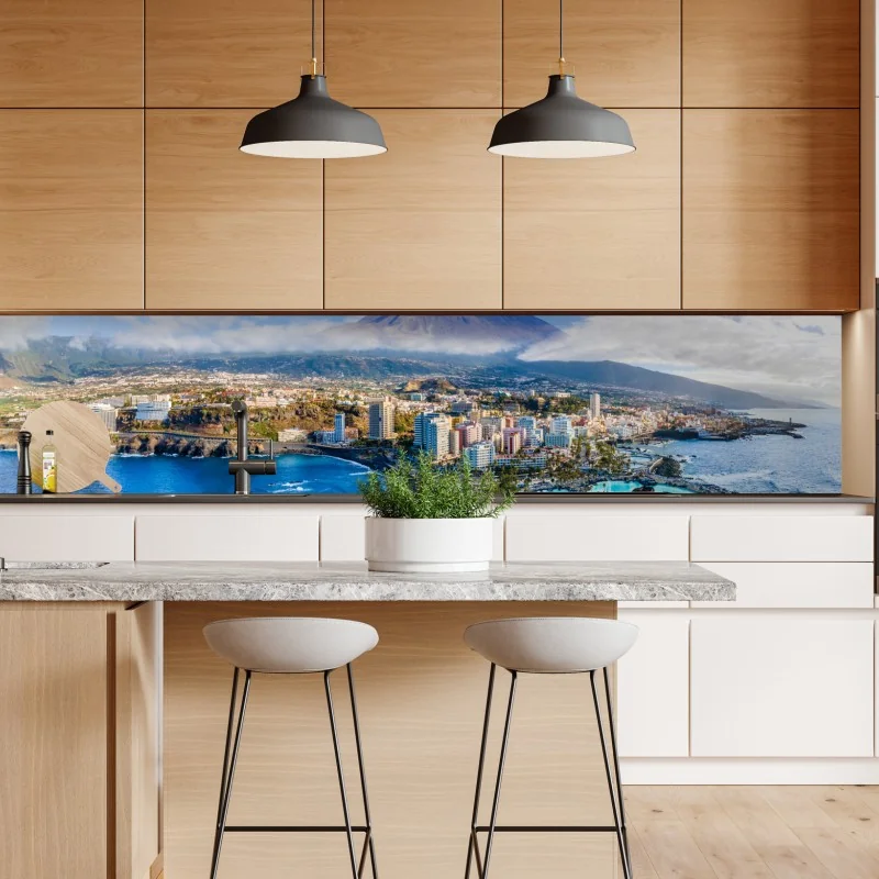 Naklejka repozycjonowalna słoneczny port śródziemnomorski – Wallissimo®