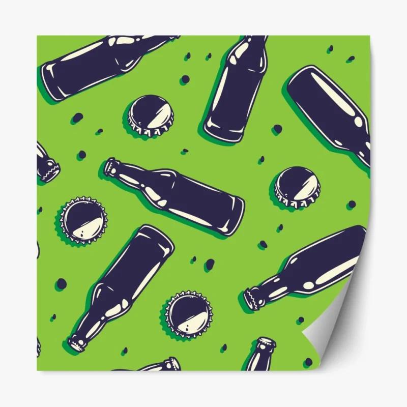 Naklejka repozycjonowalna ośnieżone szczyty odbite w jesiennym alpejskim jeziorze – Wallissimo®