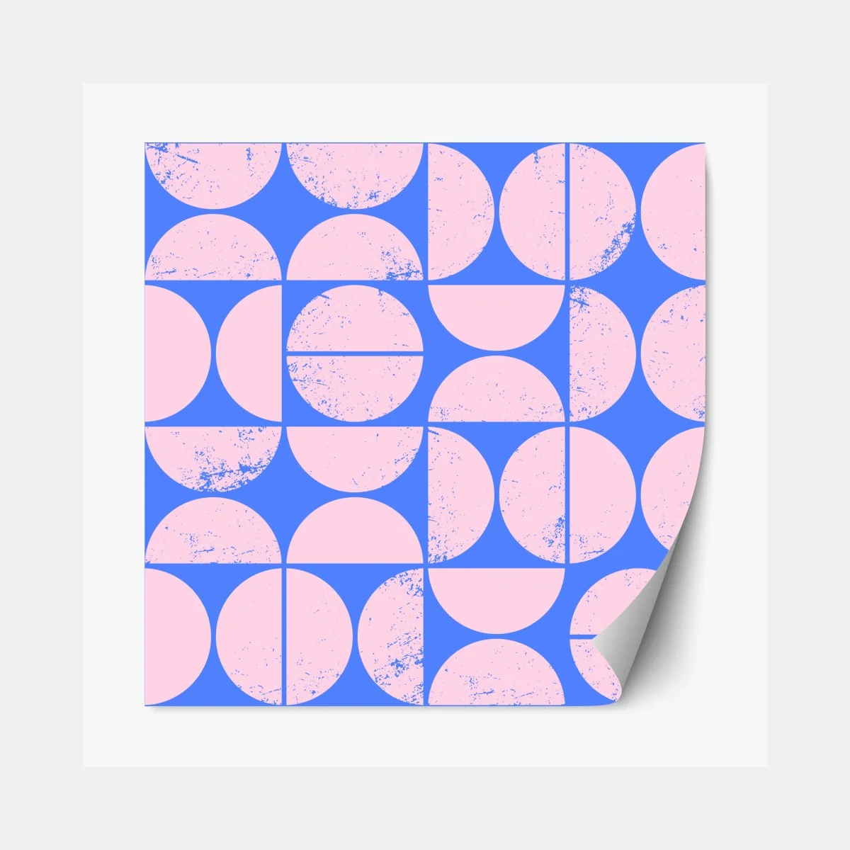 Naklejka repozycjonowalna pastelowy geometryczny wzór z kołami – Wallissimo® Naklejka repozycjonowalna pastelowy geometryczny wzór z kołami – Wallissimo®