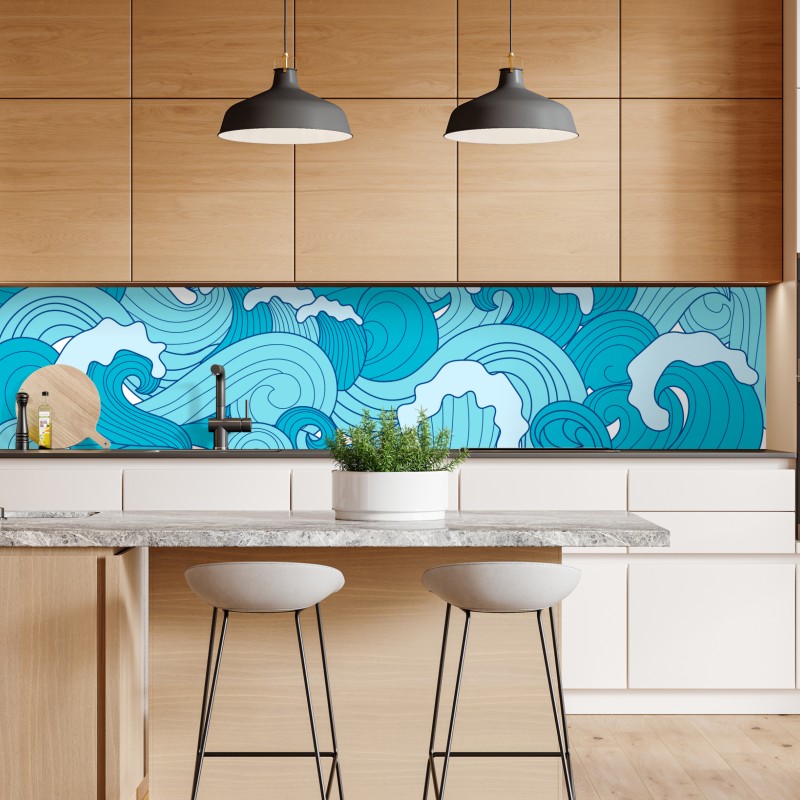 Naklejka repozycjonowalna złote jesienne wzgórza o zachodzie słońca – Wallissimo®