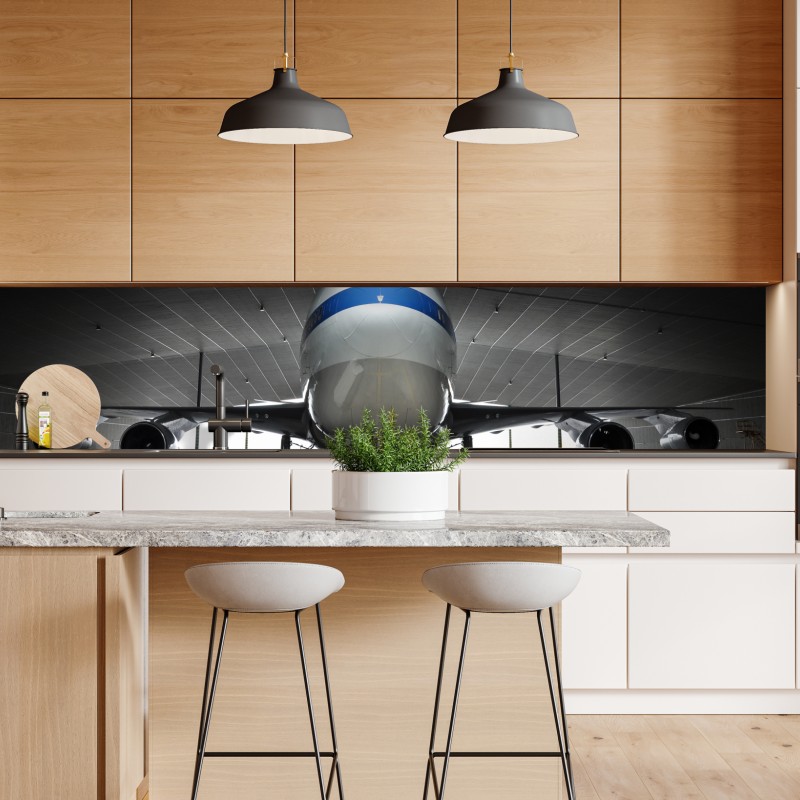 Naklejka repozycjonowalna słoneczna uliczka nad morzem z widokiem na zatokę – Wallissimo®