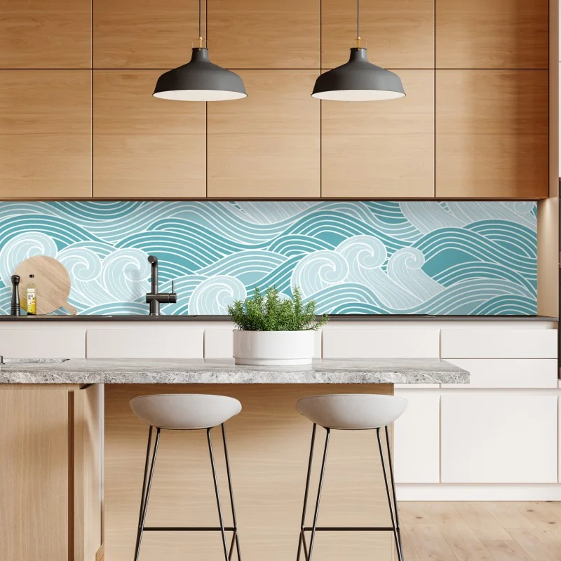 Naklejka repozycjonowalna spokojna ścieżka w bambusowym lesie – Wallissimo®