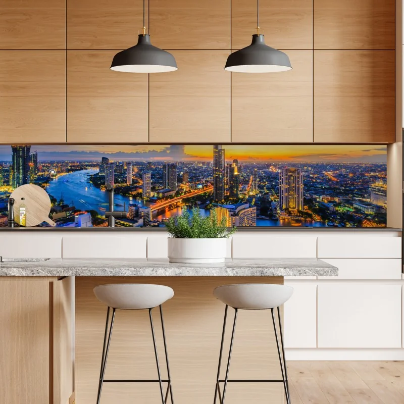 Naklejka repozycjonowalna zachód słońca nad wydmami Grace Bay – Wallissimo®