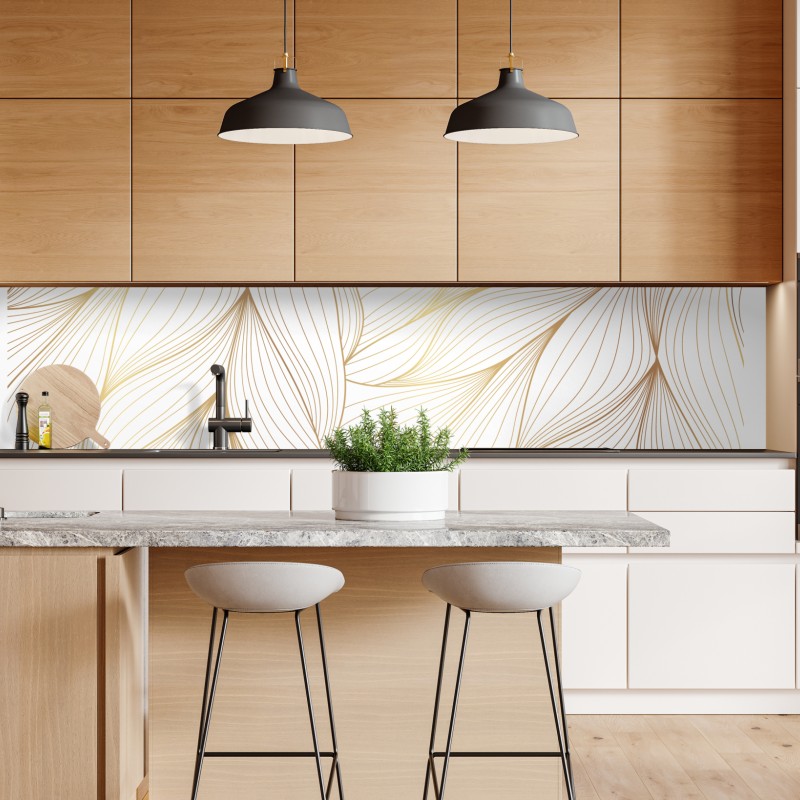 Naklejka repozycjonowalna ciepły wirujący abstrakcyjny wzór – Wallissimo®