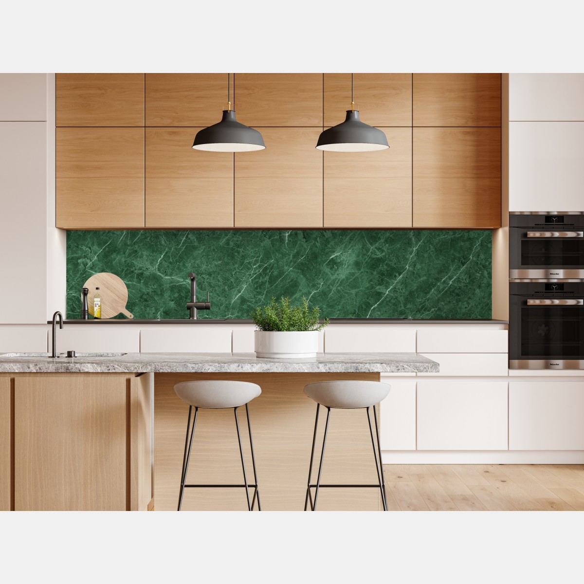 Naklejka repozycjonowalna zielona tekstura marmuru – Wallissimo® Naklejka repozycjonowalna zielona tekstura marmuru – Wallissimo®