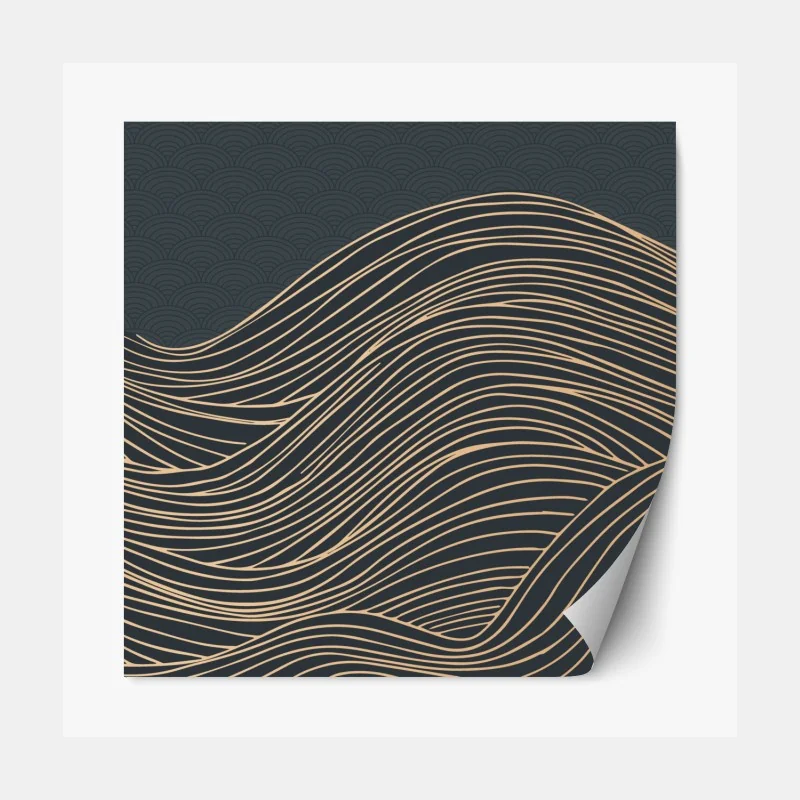 Naklejka repozycjonowalna mglisty świerkowy las w porannym świetle – Wallissimo®