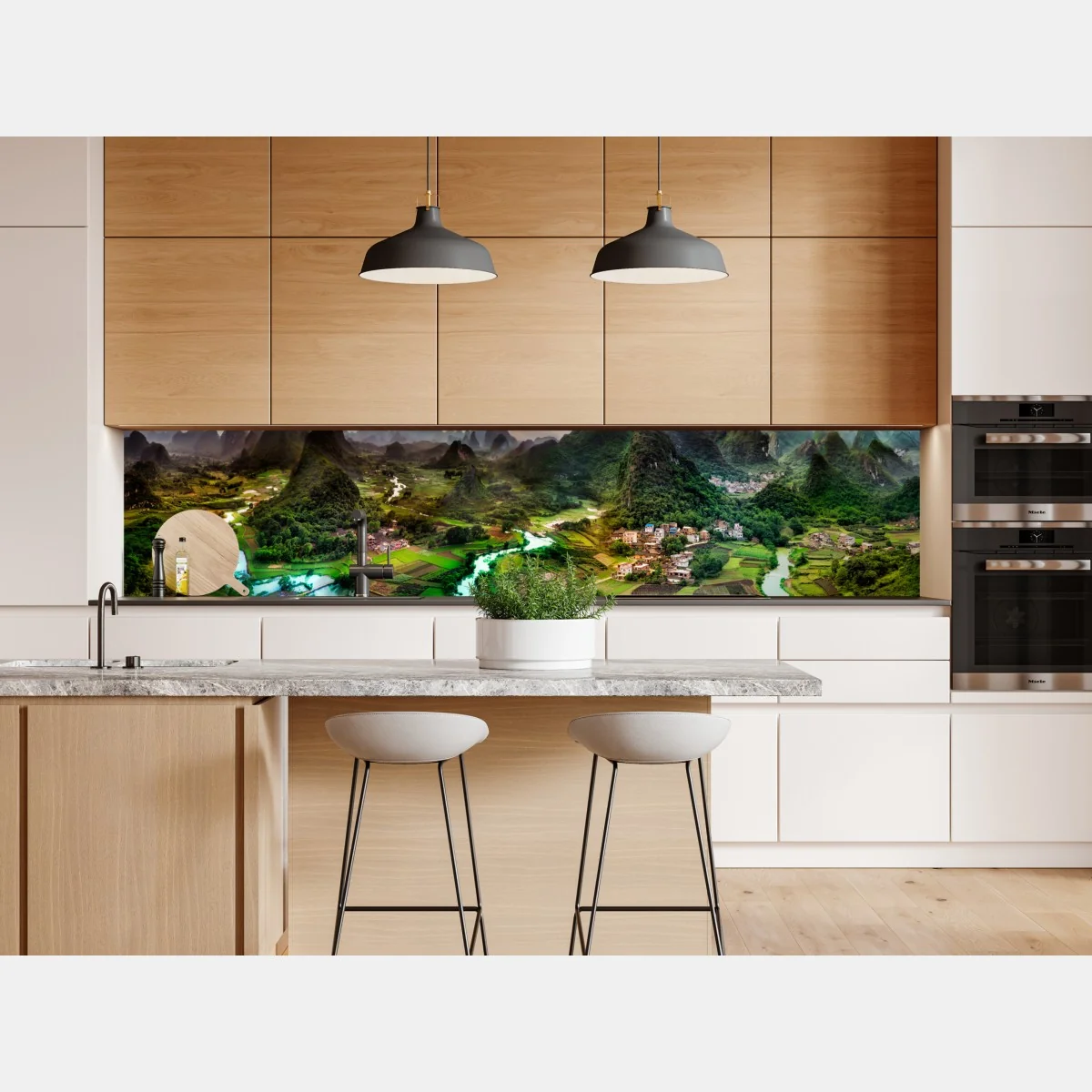 Naklejka repozycjonowalna szmaragdowa rzeka wśród krasowych gór panorama – Wallissimo® Naklejka repozycjonowalna szmaragdowa rzeka wśród krasowych gór panorama – Wallissimo®