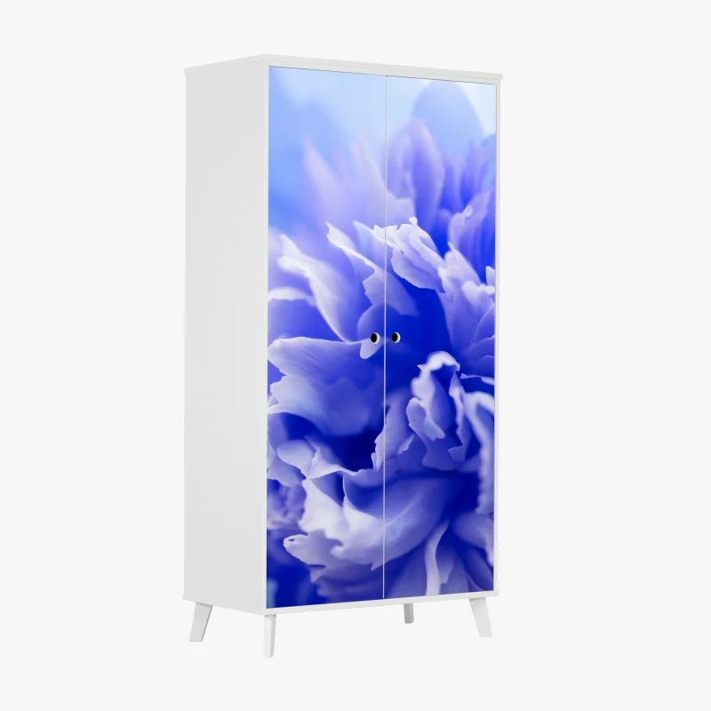 Naklejka na szafę żywa fioletowa kompozycja abstrakcyjna – Wallissimo®