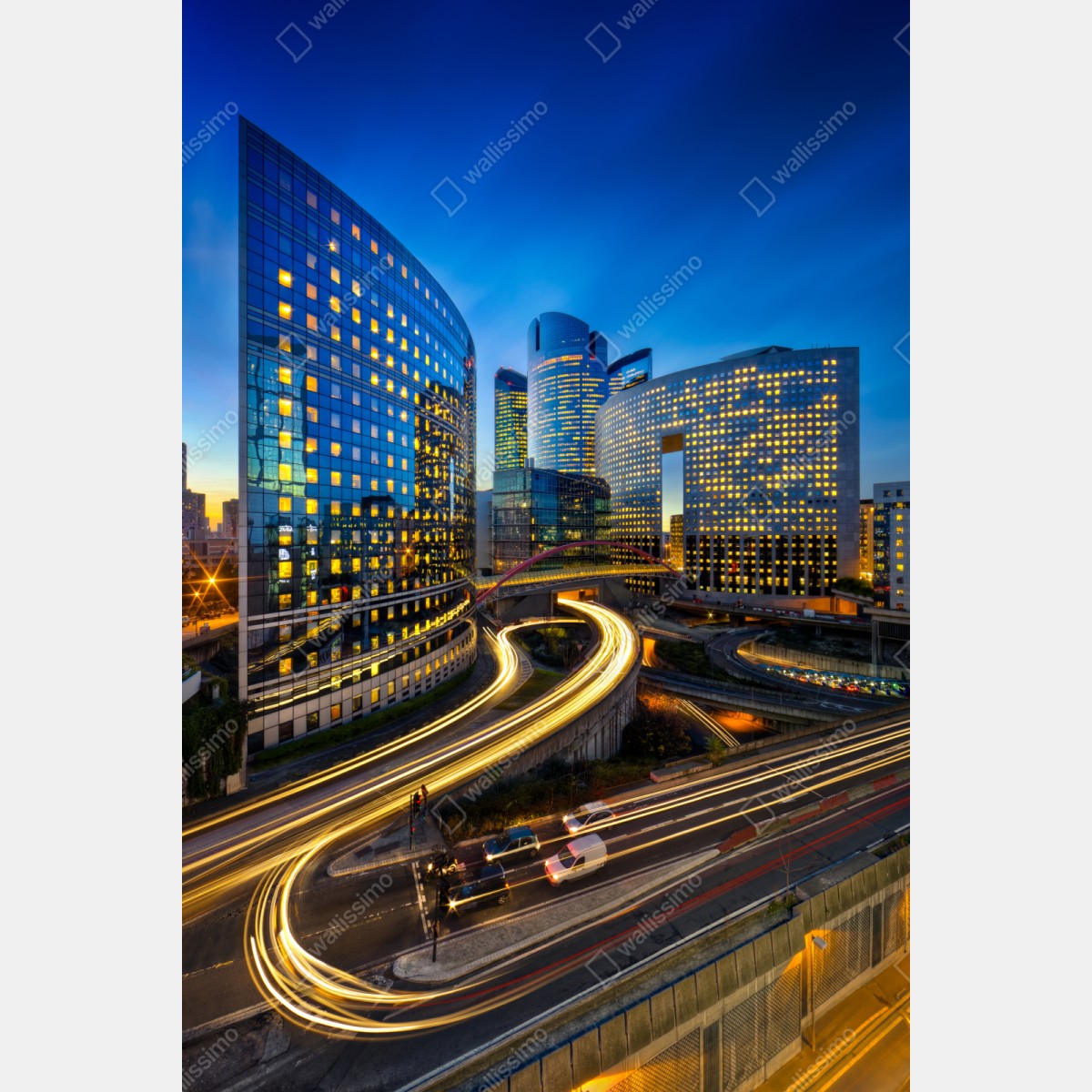 Naklejka na szafę nowoczesna panorama miasta o zmierzchu – Wallissimo® Naklejka na szafę nowoczesna panorama miasta o zmierzchu – Wallissimo®