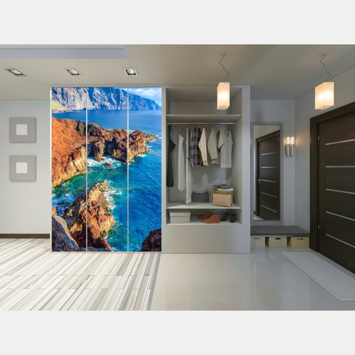 Naklejka na szafę surowe klify i turkusowe morze przy Punto Teno, Teneryfa – Wallissimo® Naklejka na szafę surowe klify i turkusowe morze przy Punto Teno, Teneryfa – Wallissimo®